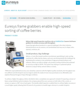 Case study: Xeltron coffee berries sorting