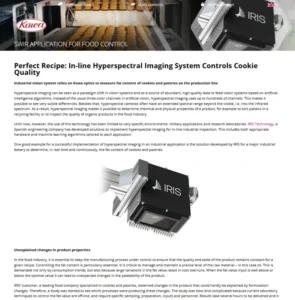 Case study: Iris industrial pastry inspection