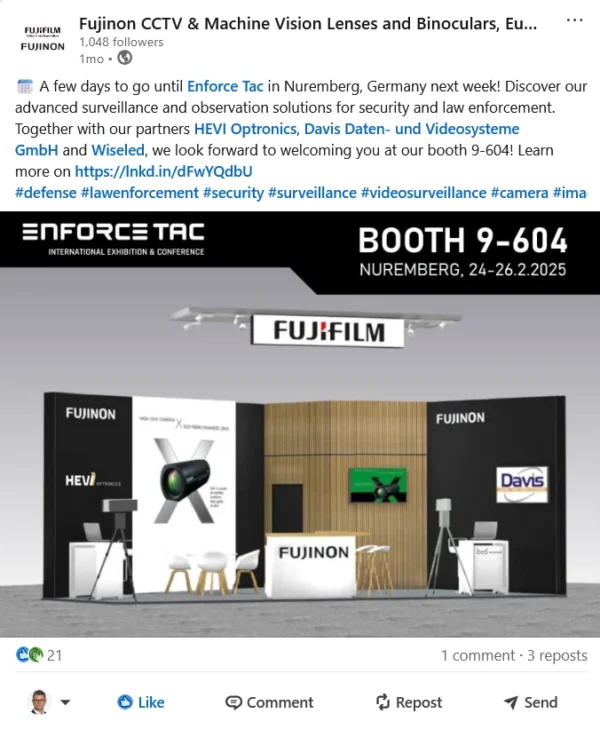 Fujifilm LinkedIn post