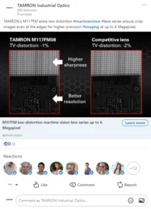 TAMRON LinkedIn PPC campaign