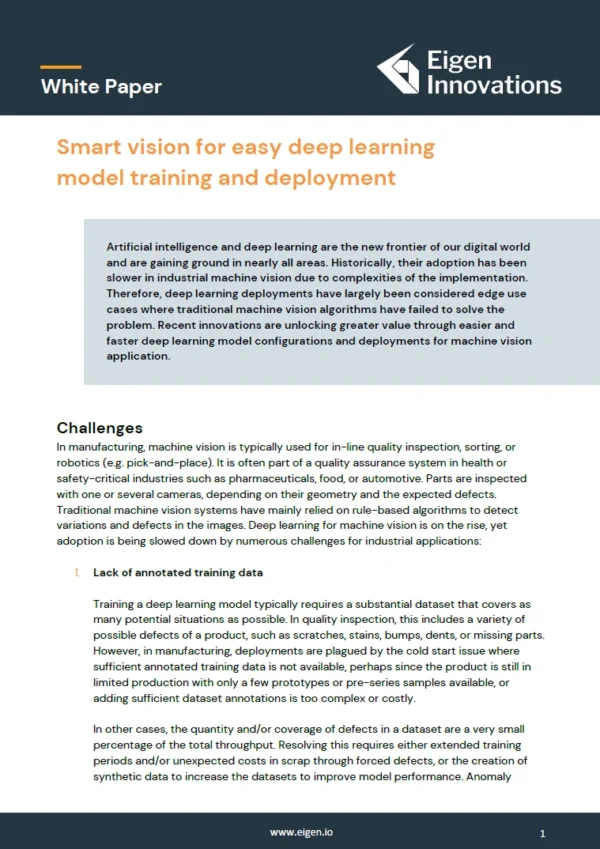 WhitePaper Deep Learning Model Training and Development
